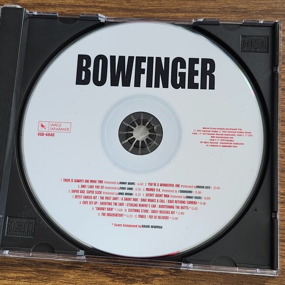 Bowfinger Music From The Motion Picture Soundtrack CD 1999 Varese VSD-6040 - Picture 3 of 3